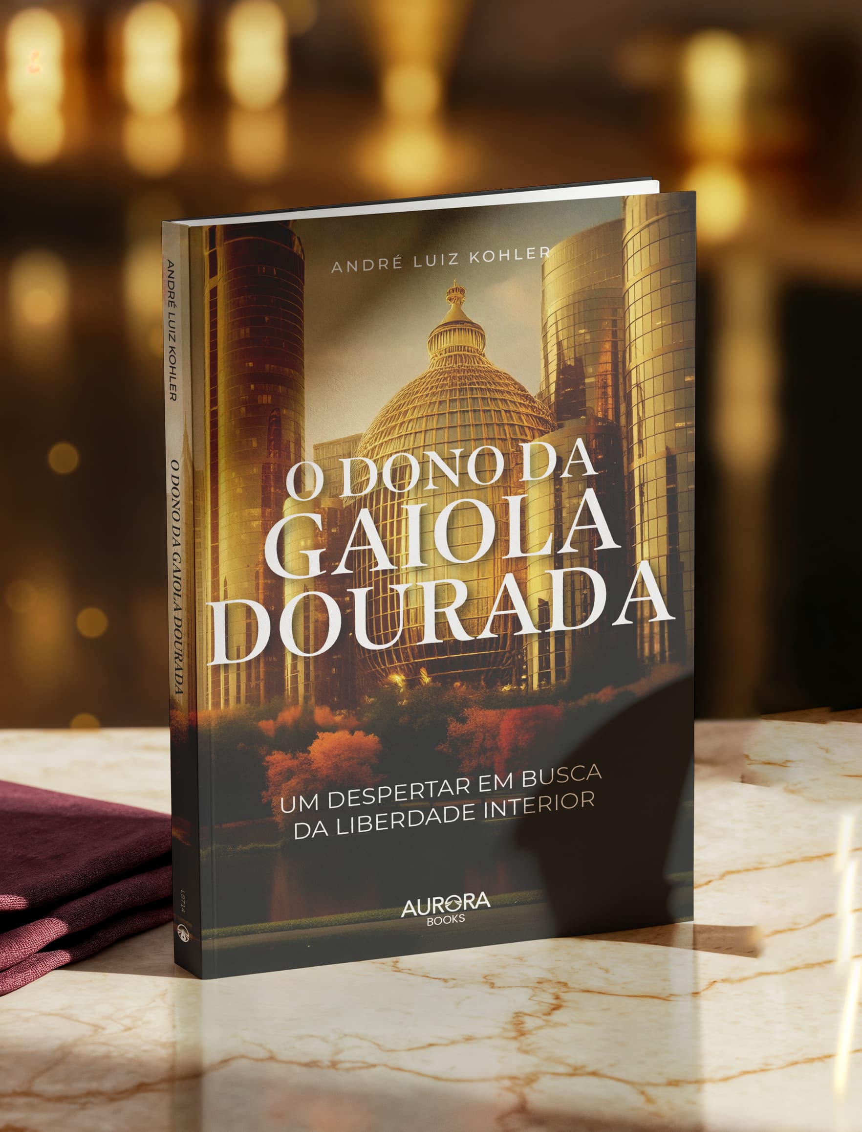 Capa do livro O Dono da Gaiola Dourada — projeto editorial da DDM